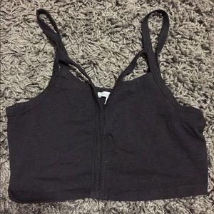 Black crop top